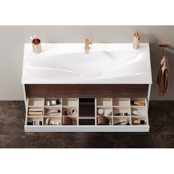 Тумба подвесная с раковиной Aqwella Clarberg Evolution 100 см EV0110CD, белый/крафт - фото, картинка 5 Тумба подвесная с раковиной Aqwella Clarberg Evolution 100 см EV0110CD, белый/крафт - фото 5