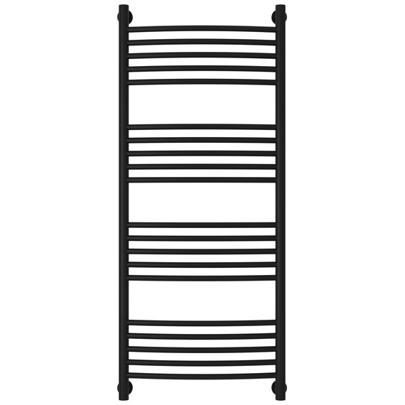 Полотенцесушитель водяной Сунержа Богема+ П20 500x1260 мм (выгнутая перемычка) 31-0221-1250, чёрный матовый - фото 2