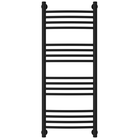 Полотенцесушитель водяной Сунержа Богема+ П16 400x1060 мм (выгнутая перемычка) 31-0221-1040, чёрный матовый - фото 2