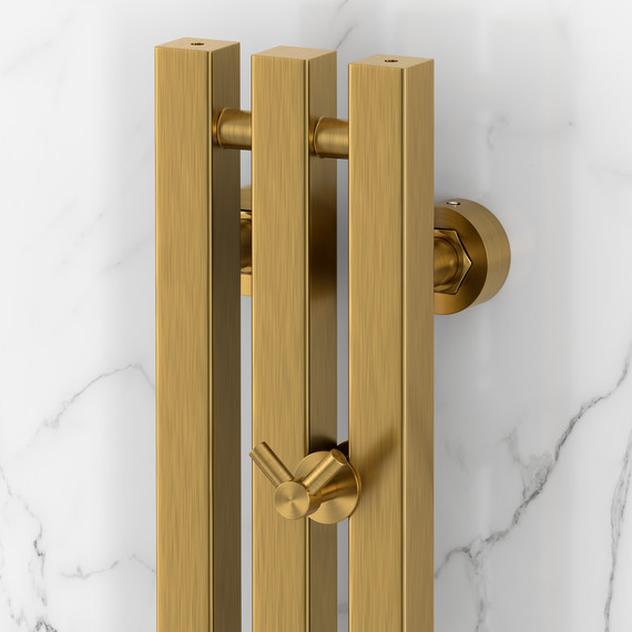 Полотенцесушитель водяной Сунержа Вердикт PRO П3 100x1200 мм 051-0459-1210, состаренная латунь - фото 3