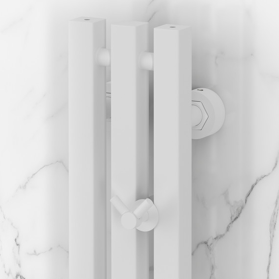 Полотенцесушитель водяной Сунержа Вердикт PRO П3 100x1200 мм 30-0459-1210, белый матовый - фото 3