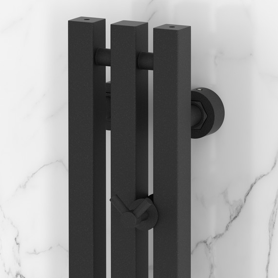 Полотенцесушитель водяной Сунержа Вердикт PRO П3 100x1200 мм 15-0459-1210, тёмный титан муар - фото 3