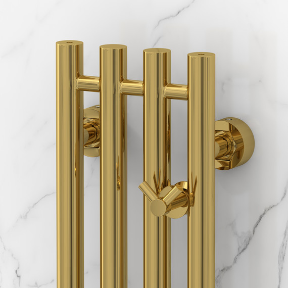 Полотенцесушитель водяной Сунержа Кантата PRO П4 150x1200 мм 03-0446-1215, золото - фото 3