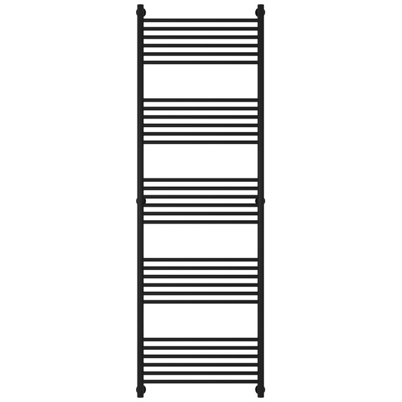 Полотенцесушитель водяной Сунержа Богема+ П30 600x1960 мм (прямая перемычка) 31-0220-1960, чёрный матовый - фото 2