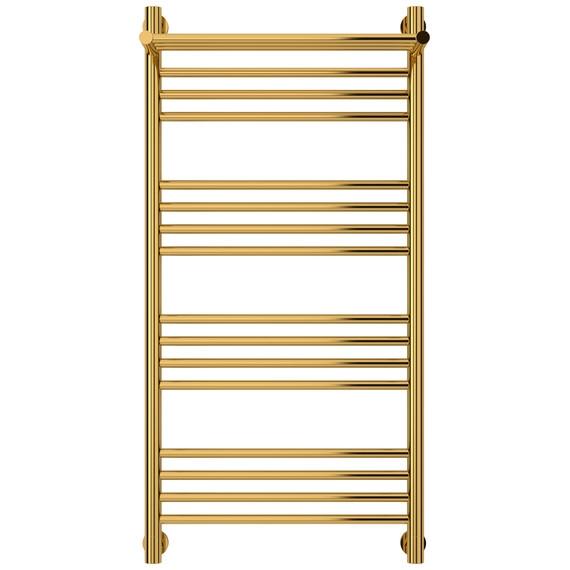 Полотенцесушитель водяной Сунержа Богема+ с полкой П16 500x1060 мм 03-0223-1050, золото - фото 2