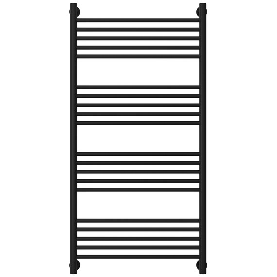 Полотенцесушитель водяной Сунержа Богема+ П20 600x1260 мм (прямая перемычка) 31-0220-1260, чёрный матовый - фото 2