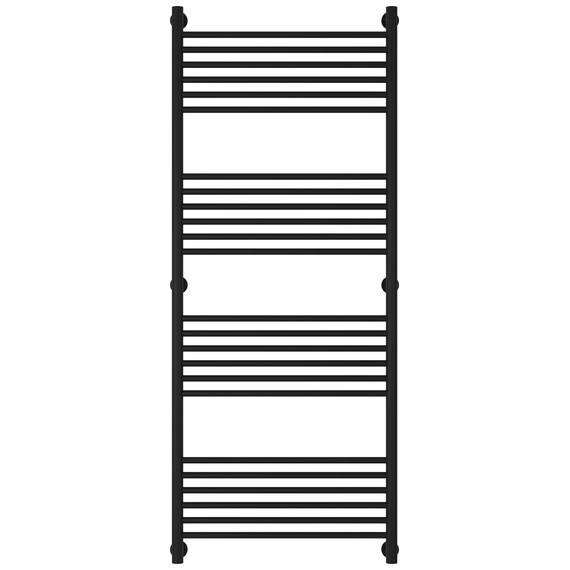 Полотенцесушитель водяной Сунержа Богема+ П24 600x1560 мм (прямая перемычка) 31-0220-1560, чёрный матовый - фото 2