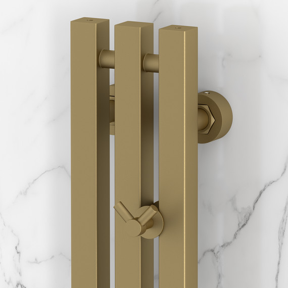 Полотенцесушитель водяной Сунержа Вердикт PRO П3 100x1200 мм 032-0459-1210, золото матовое - фото 3