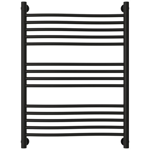 Полотенцесушитель водяной Сунержа Флюид+  П14 600x860 мм 31-0222-8060, чёрный матовый - фото 2