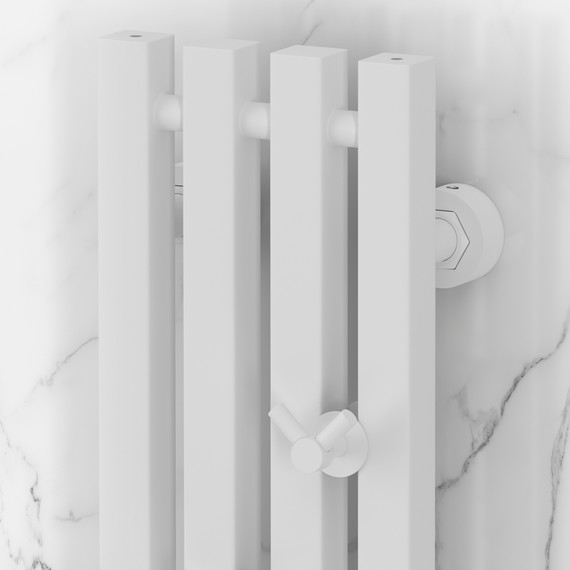 Полотенцесушитель водяной Сунержа Сатерленд PRO П4 150x1200 мм 30-0457-1215, белый матовый - фото 3