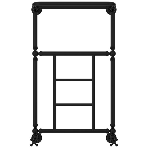 Полотенцесушитель водяной Сунержа Ренессанс П5 500x930 мм 31-0282-8650, чёрный матовый - фото 2