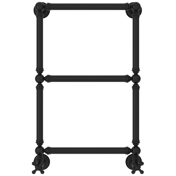 Полотенцесушитель водяной Сунержа Ренессанс П3 400x730 мм 31-0280-6640, чёрный матовый - фото 2