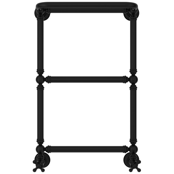 Полотенцесушитель водяной Сунержа Ренессанс П3 400x730 мм 31-0281-6640, чёрный матовый - фото 2