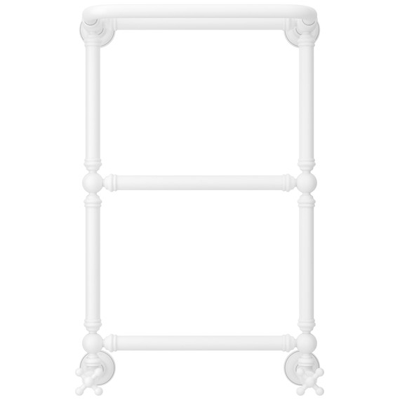 Полотенцесушитель водяной Сунержа Ренессанс П3 400x730 мм 30-0281-6640, белый матовый - фото 2