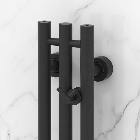 Полотенцесушитель водяной Сунержа Терция PRO П3 100x1500 мм 15-0444-1510, тёмный титан муар - фото 3