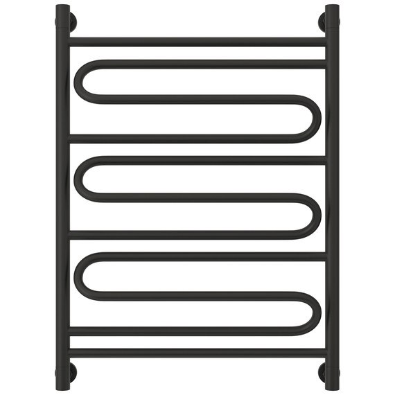 Полотенцесушитель водяной Сунержа Элегия+ П11 600x860 мм 31-0205-8060, чёрный матовый - фото 2
