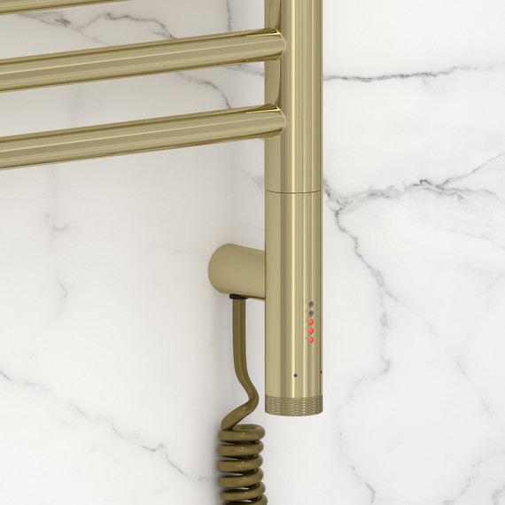 Полотенцесушитель электрический Сунержа Богема 3.1 П11 300x720 мм (прямая перемычка) 020-6005-6030 R, шампань - фото 3