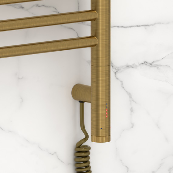 Полотенцесушитель электрический Сунержа Богема 3.1 П16 400x1120 мм (прямая перемычка) 051-6005-1040 R, состаренная латунь - фото 3