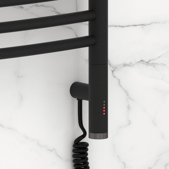 Полотенцесушитель электрический Сунержа Богема 3.1 П11 400x720 мм (выгнутая перемычка) 15-6003-6040 R, тёмный титан муар - фото 3