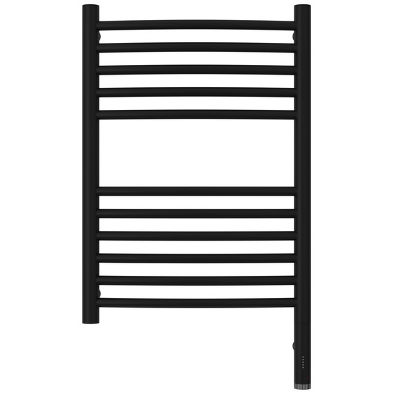 Полотенцесушитель электрический Сунержа Богема 3.1 П11 400x720 мм (выгнутая перемычка) 31-6003-6040 R, чёрный матовый - фото 2