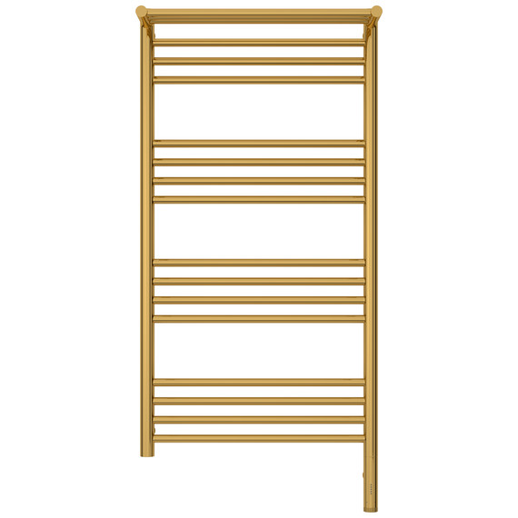 Полотенцесушитель электрический Сунержа Богема 3.1 с полкой П16 500x1120 мм 03-6007-1050 R, золото - фото 2