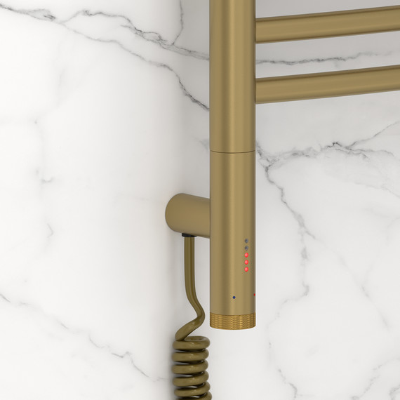 Полотенцесушитель электрический Сунержа Богема 3.1 П20 500x1320 мм (выгнутая перемычка) 32-6002-1250 L, золотой шёлк - фото 3