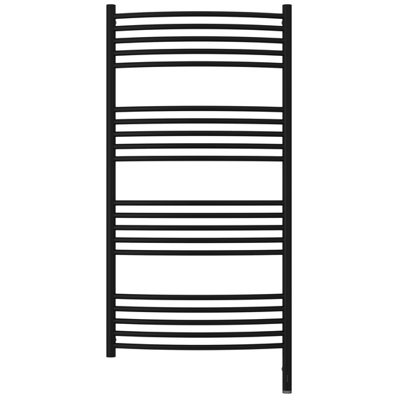 Полотенцесушитель электрический Сунержа Богема 3.1 П20 600x1320 мм (выгнутая перемычка) 31-6003-1260 R, чёрный матовый - фото 2