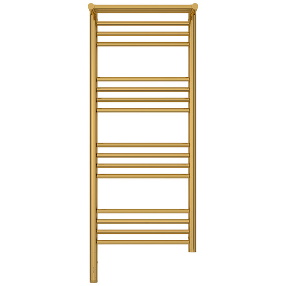 Полотенцесушитель электрический Сунержа Богема 3.1 с полкой П16 400x1120 мм 03-6006-1040 L, золото - фото 2
