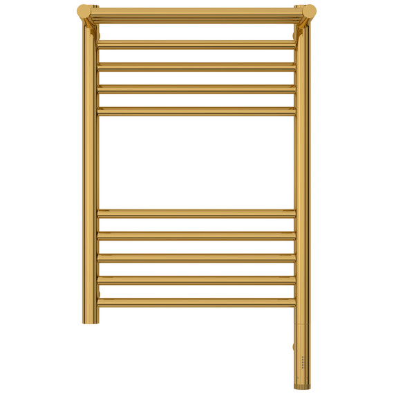 Полотенцесушитель электрический Сунержа Богема 3.1 с полкой П10 400x720 мм 03-6007-6040 R, золото - фото 2
