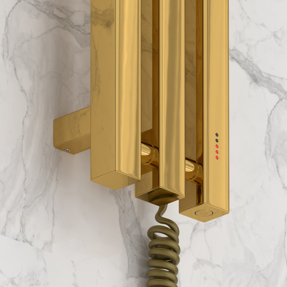 Полотенцесушитель электрический Сунержа Вердикт 4.0 П3 100x1200 мм 03-0851-1210 R, золото - фото 3