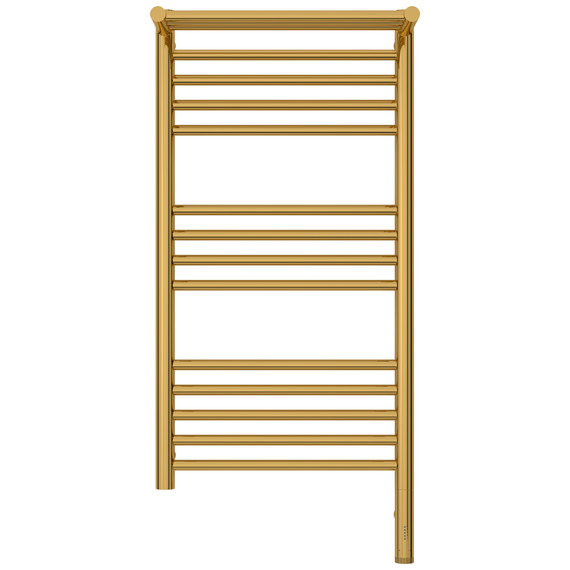 Полотенцесушитель электрический Сунержа Богема 3.1 с полкой П14 400x920 мм 03-6007-8040 R, золото - фото 2