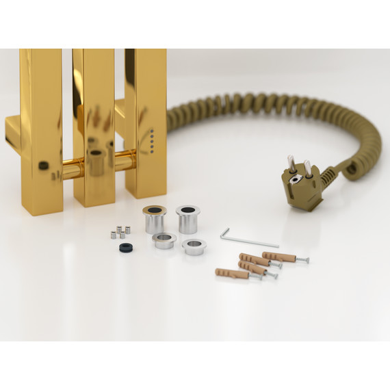 Полотенцесушитель электрический Сунержа Вердикт 4.0 П3 100x1200 мм 03-0851-1210 R, золото - фото 4