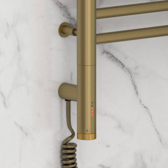 Полотенцесушитель электрический Сунержа Богема 3.0 П14 500x920 мм (прямая перемычка) 32-5804-8050 L, золотой шёлк - фото 3