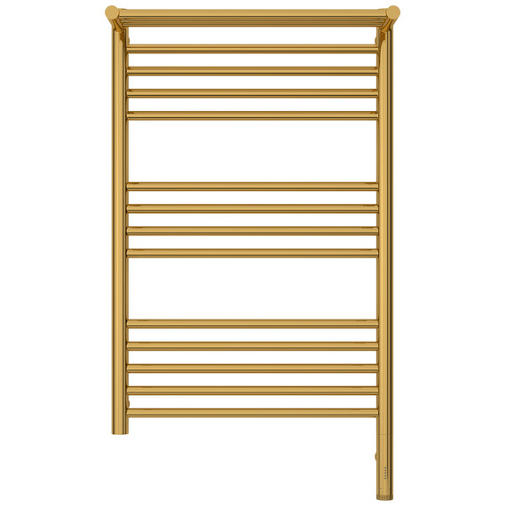 Полотенцесушитель электрический Сунержа Богема 3.1 с полкой П14 500x920 мм 03-6007-8050 R, золото - фото 2