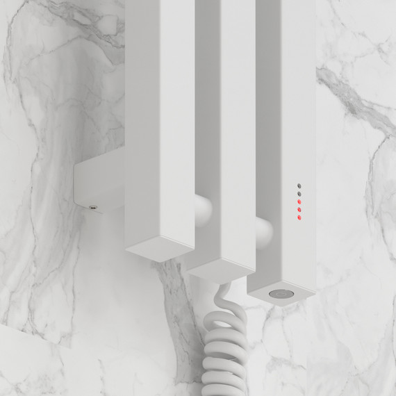 Полотенцесушитель электрический Сунержа Вердикт 4.0 П3 100x1200 мм 30-0851-1210 R, белый матовый - фото 3