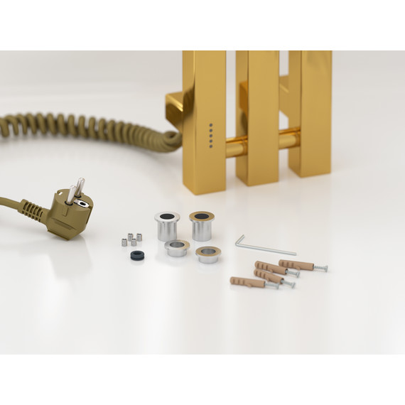 Полотенцесушитель электрический Сунержа Вердикт 4.0 П3 100x1200 мм 03-0852-1210 L, золото - фото 4