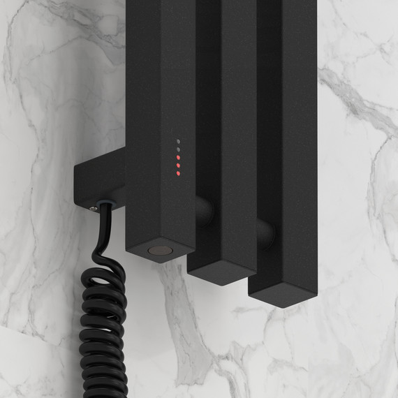 Полотенцесушитель электрический Сунержа Вердикт 4.0 П3 100x1200 мм 15-0852-1210 L, тёмный титан муар - фото 3