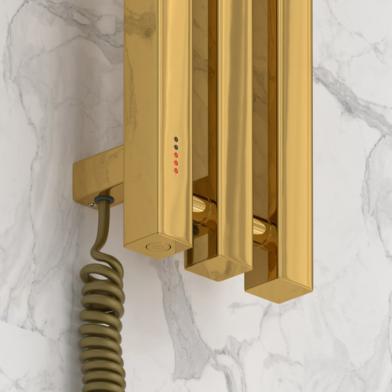 Полотенцесушитель электрический Сунержа Вердикт 4.0 П3 100x1200 мм 03-0852-1210 L, золото - фото 3