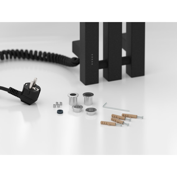 Полотенцесушитель электрический Сунержа Вердикт 4.0 П3 100x1200 мм 15-0852-1210 L, тёмный титан муар - фото 4