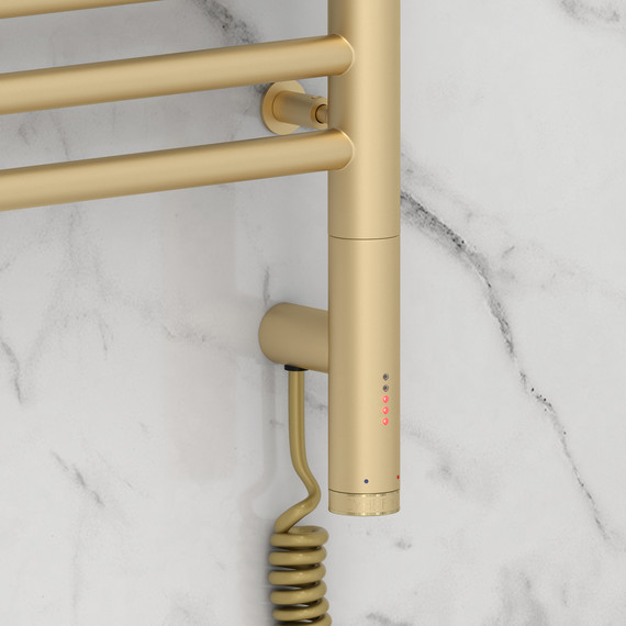 Полотенцесушитель электрический Сунержа Богема 3.0 П11 500x720 мм (прямая перемычка) 022-5805-6050 R, шампань матовый - фото 3