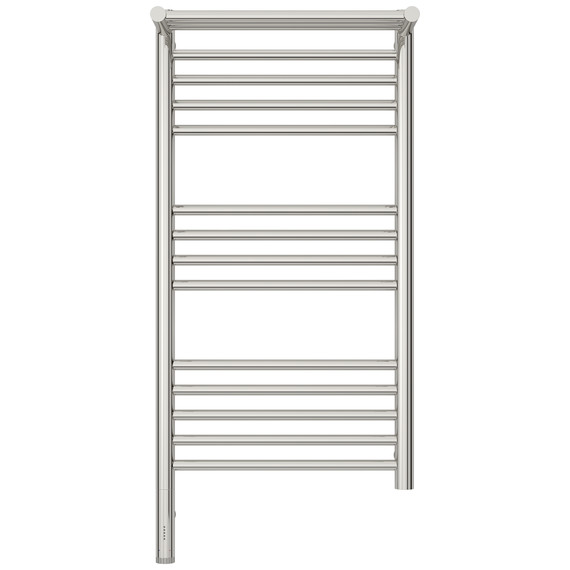 Полотенцесушитель электрический Сунержа Богема 3.1 с полкой П14 400x920 мм 00-6006-8040 L, хром - фото 2