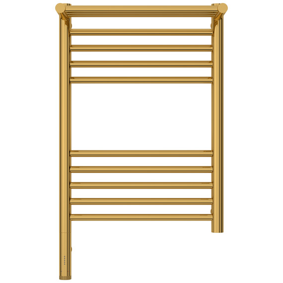 Полотенцесушитель электрический Сунержа Богема 3.1 с полкой П10 400x720 мм 03-6006-6040 L, золото - фото 2