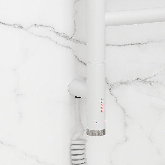 Полотенцесушитель электрический Сунержа Галант 3.1 П9 600x1320 мм 30-6000-1260 L, белый матовый - фото 3