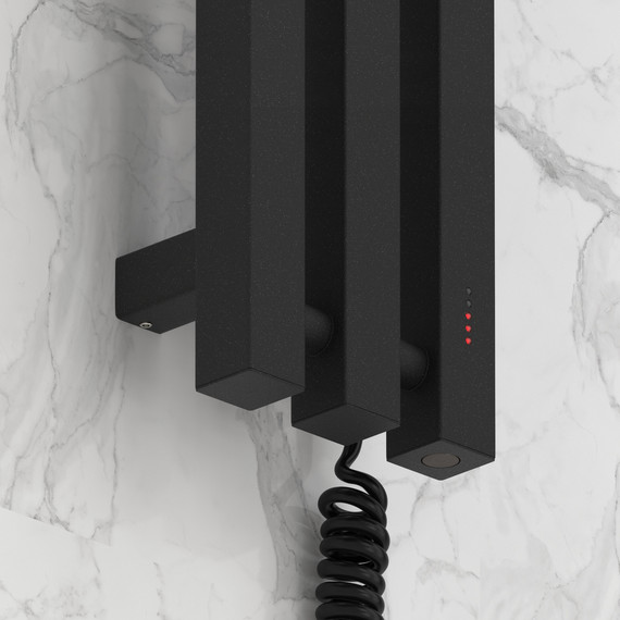 Полотенцесушитель электрический Сунержа Вердикт 4.0 П3 100x1200 мм 15-0851-1210 R, тёмный титан муар - фото 3