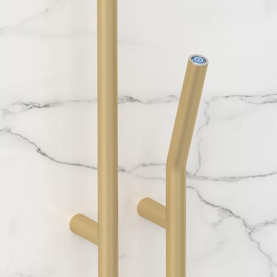 Полотенцесушитель электрический Сунержа Локон П2 100x1600 мм 022-0887-1612 R, шампань матовый - фото 3