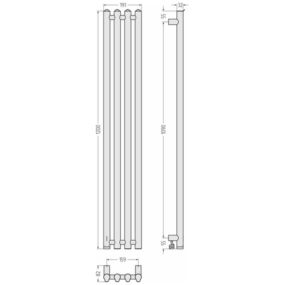 Полотенцесушитель электрический Сунержа Кантата 4.0 П4 150x1200 мм 020-0886-1259 L, шампань - фото 5