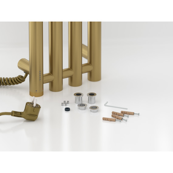 Полотенцесушитель электрический Сунержа Кантата 4.0 П4 150x1200 мм 32-0886-1259 L, золотой шёлк - фото 4