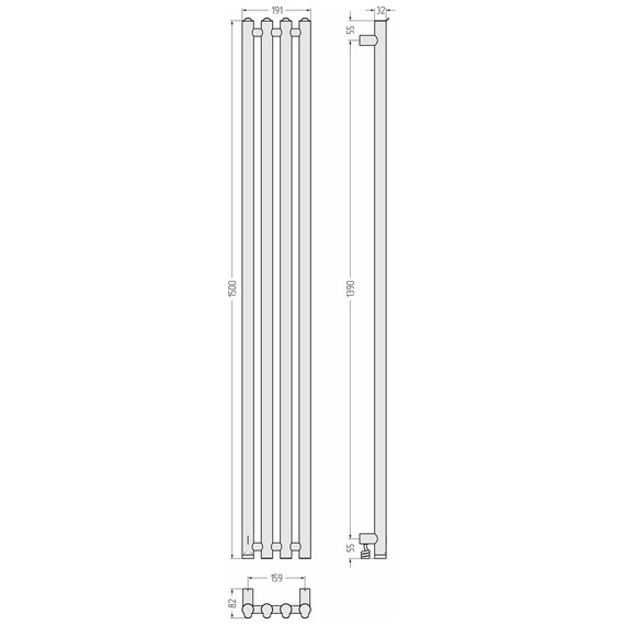 Полотенцесушитель электрический Сунержа Кантата 4.0 П4 150x1500 мм 03-0886-1559 L, золото - фото 5