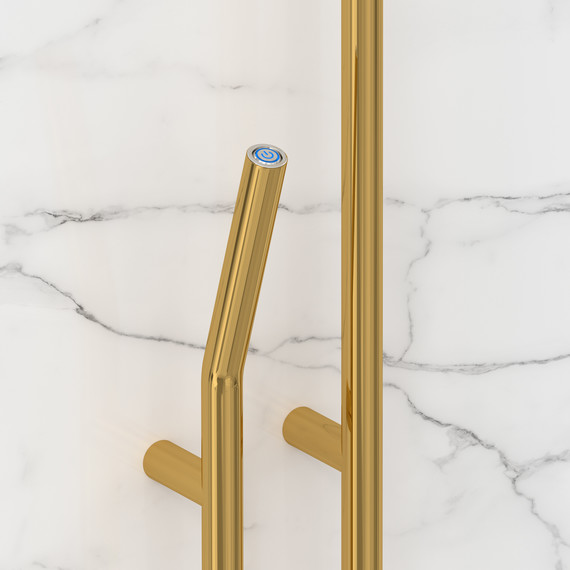 Полотенцесушитель электрический Сунержа Локон П2 100x1600 мм 03-0888-1612 L, золото - фото 3