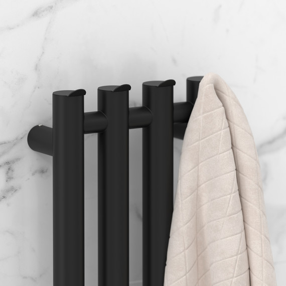 Полотенцесушитель электрический Сунержа Кантата 4.0 П4 150x1200 мм 31-0886-1259 L, чёрный матовый - фото 3